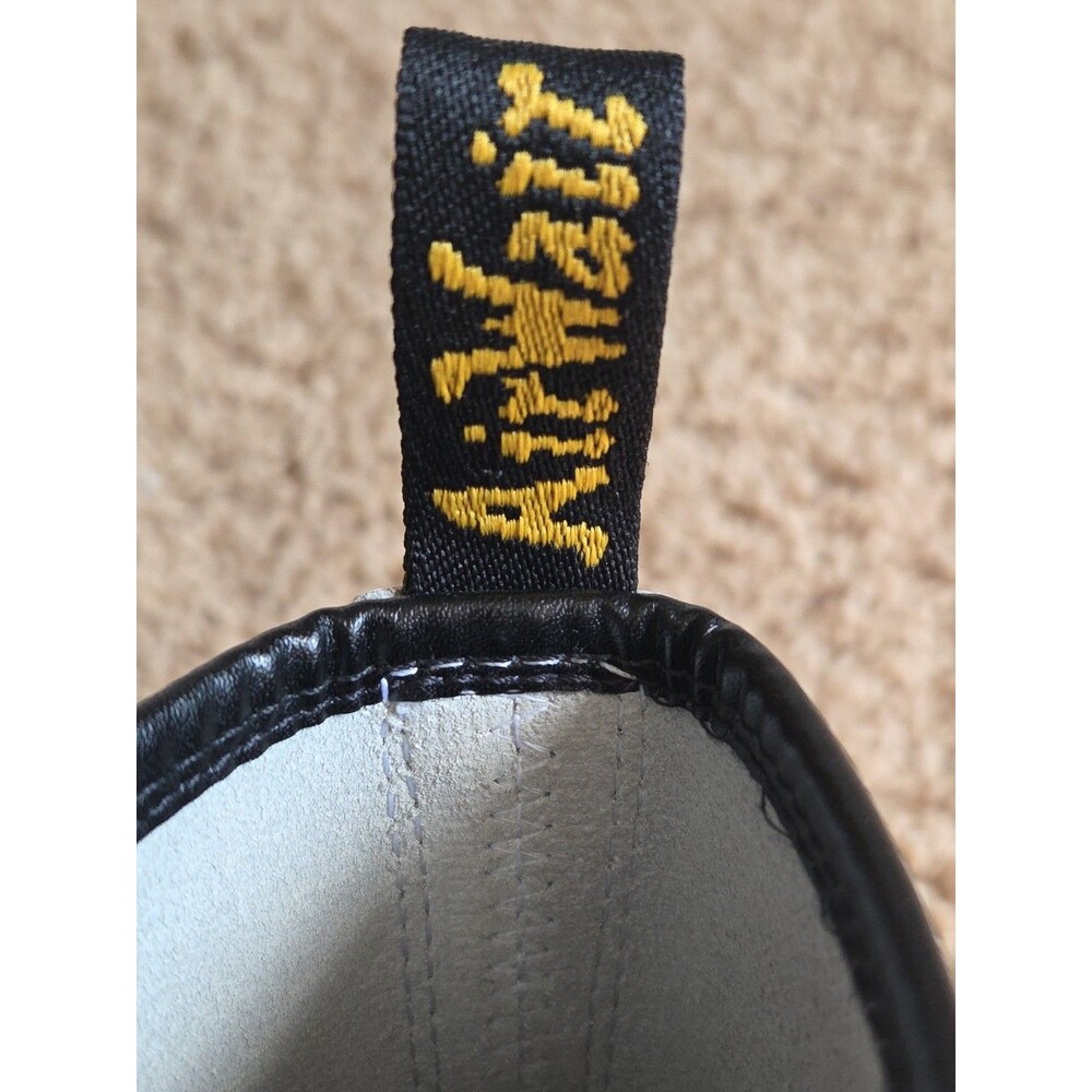 Dr. Martens White Leather Women's Combat Boots Women's Size 8 11821 1460 - EUC - Picture 9 of 13